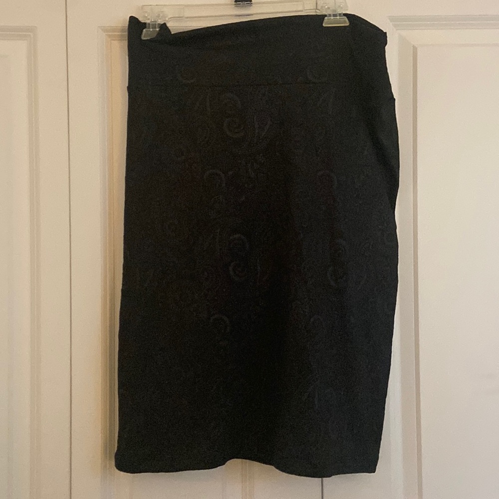3xl pencil skirt lularoe black design throughout